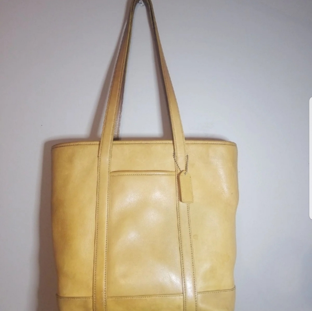 Leather Coach Tote